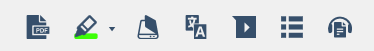 Final section of toolbar with more advanced tools