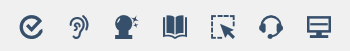 Set of icons to help with understanding text
