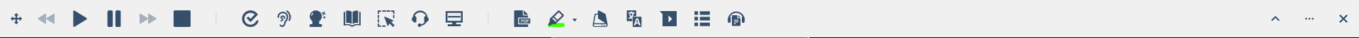 Read and Write toolbar